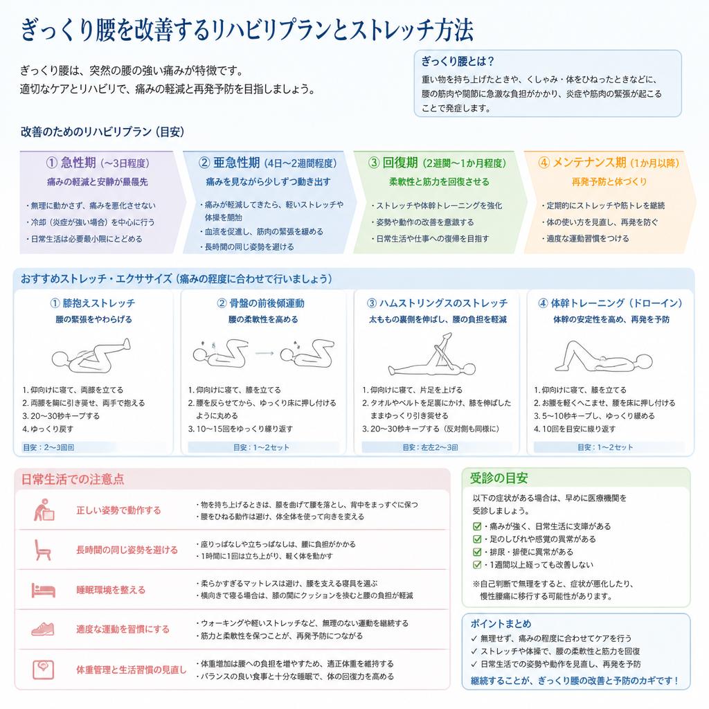 リハビリ・ストレッチで身体を整える
