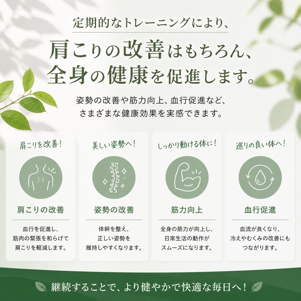 トレーニングで得られる健康効果