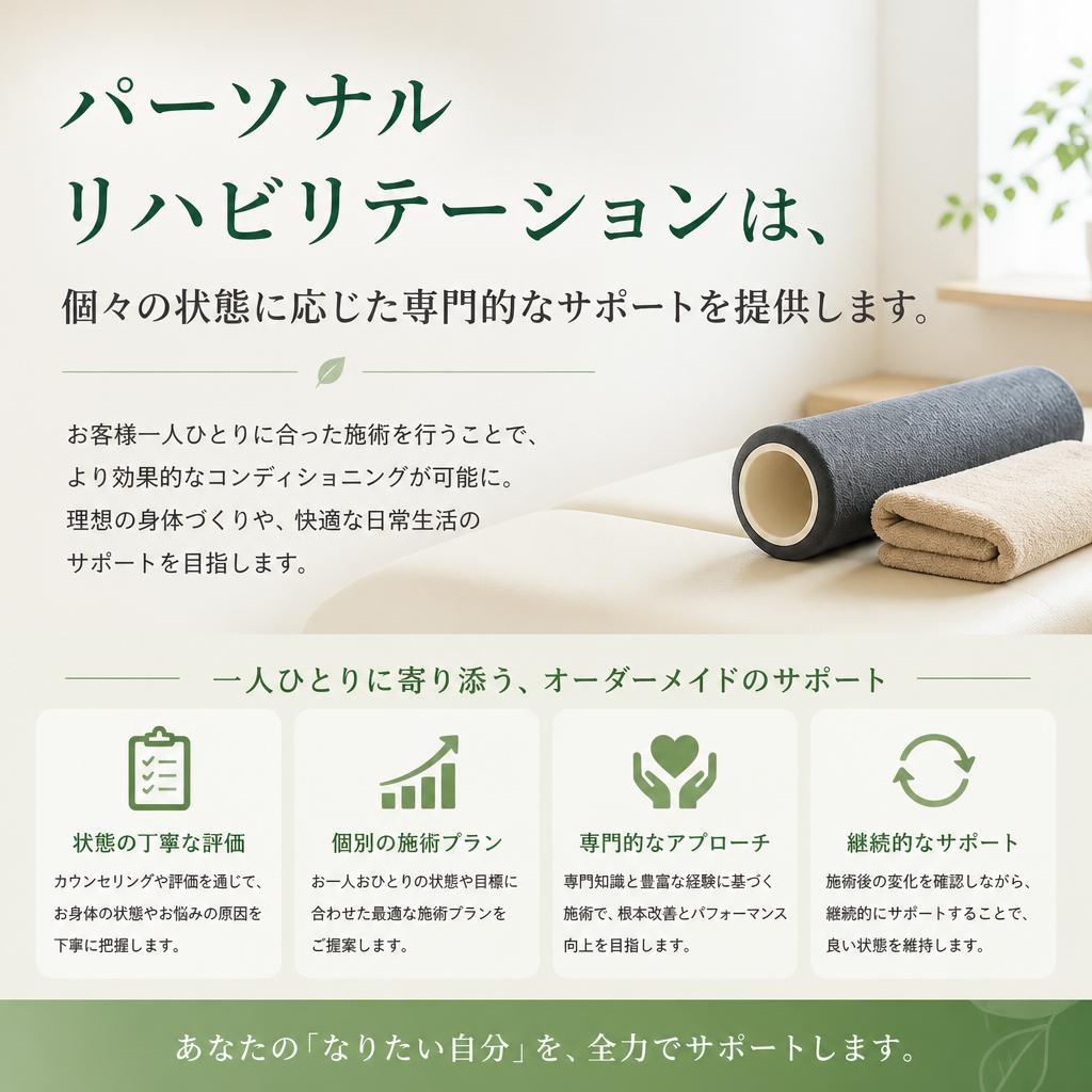 2. パーソナルリハビリテーションのメリット