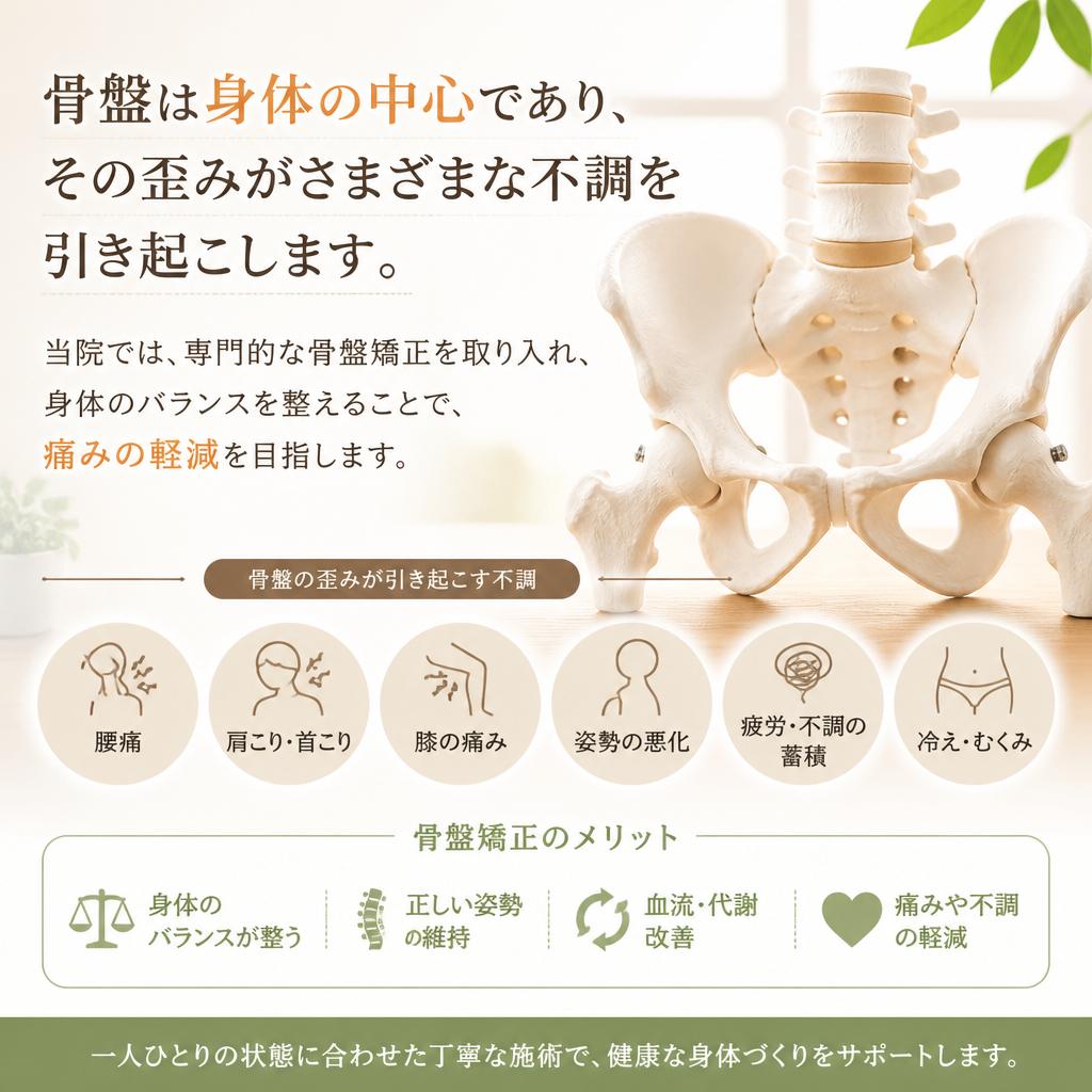 骨盤矯正の重要性