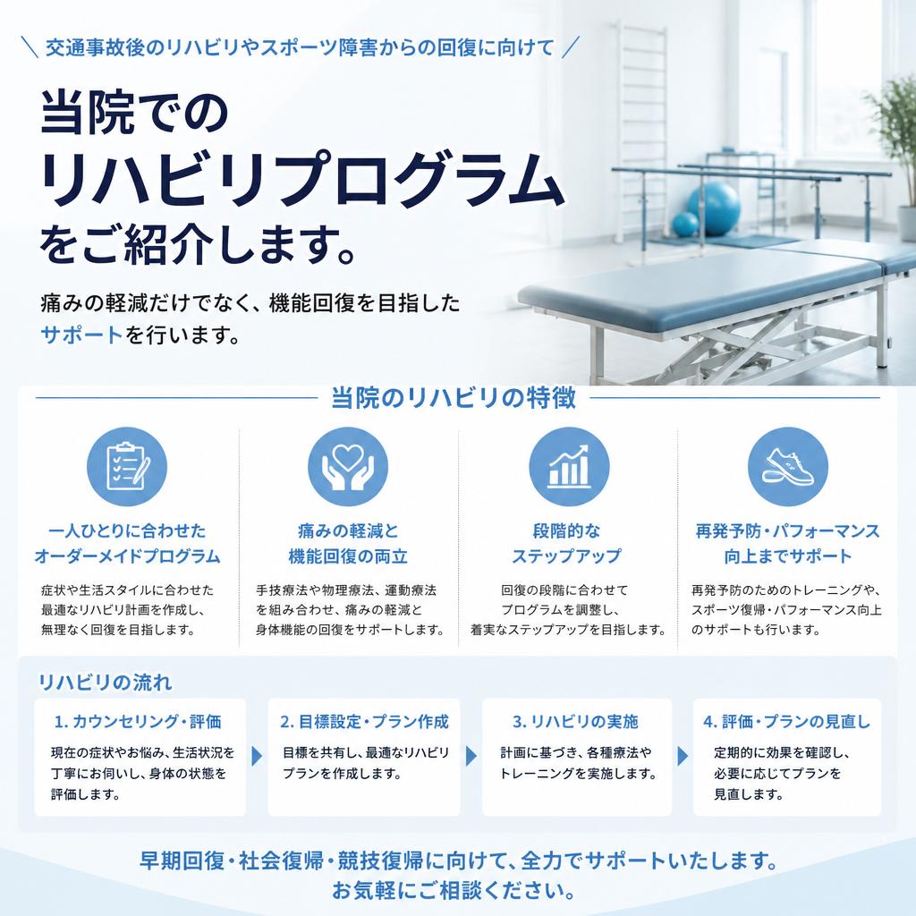 リハビリに向けた取り組み