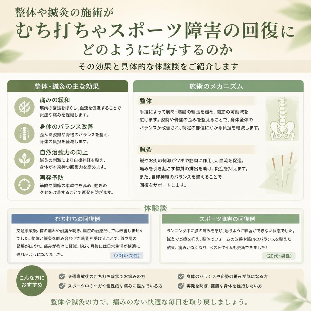 整体・鍼灸の効果