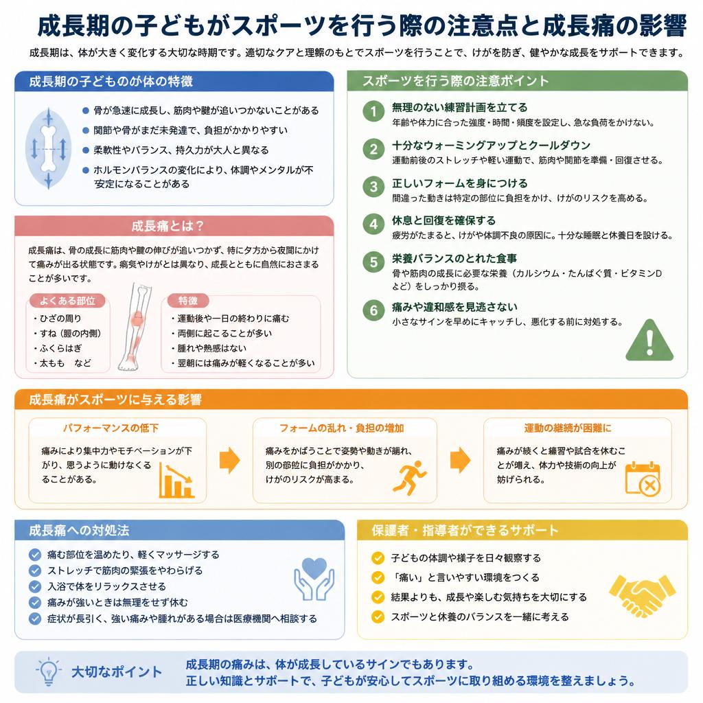 スポーツと成長痛の関係