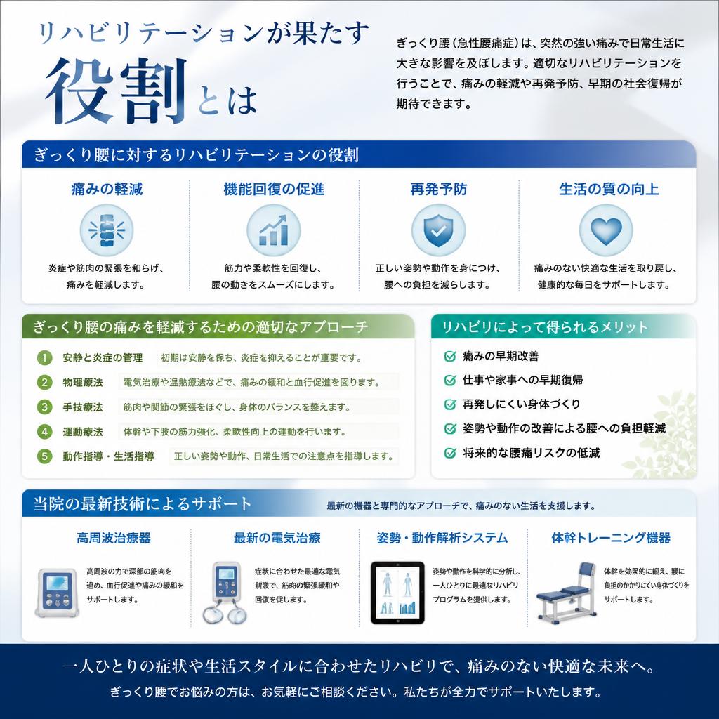 リハビリでの痛み緩和