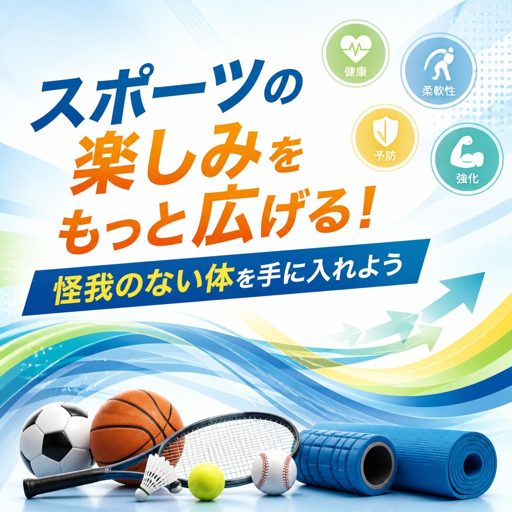 スポーツの楽しみをもっと広げる！怪我のない体を手に入れよう