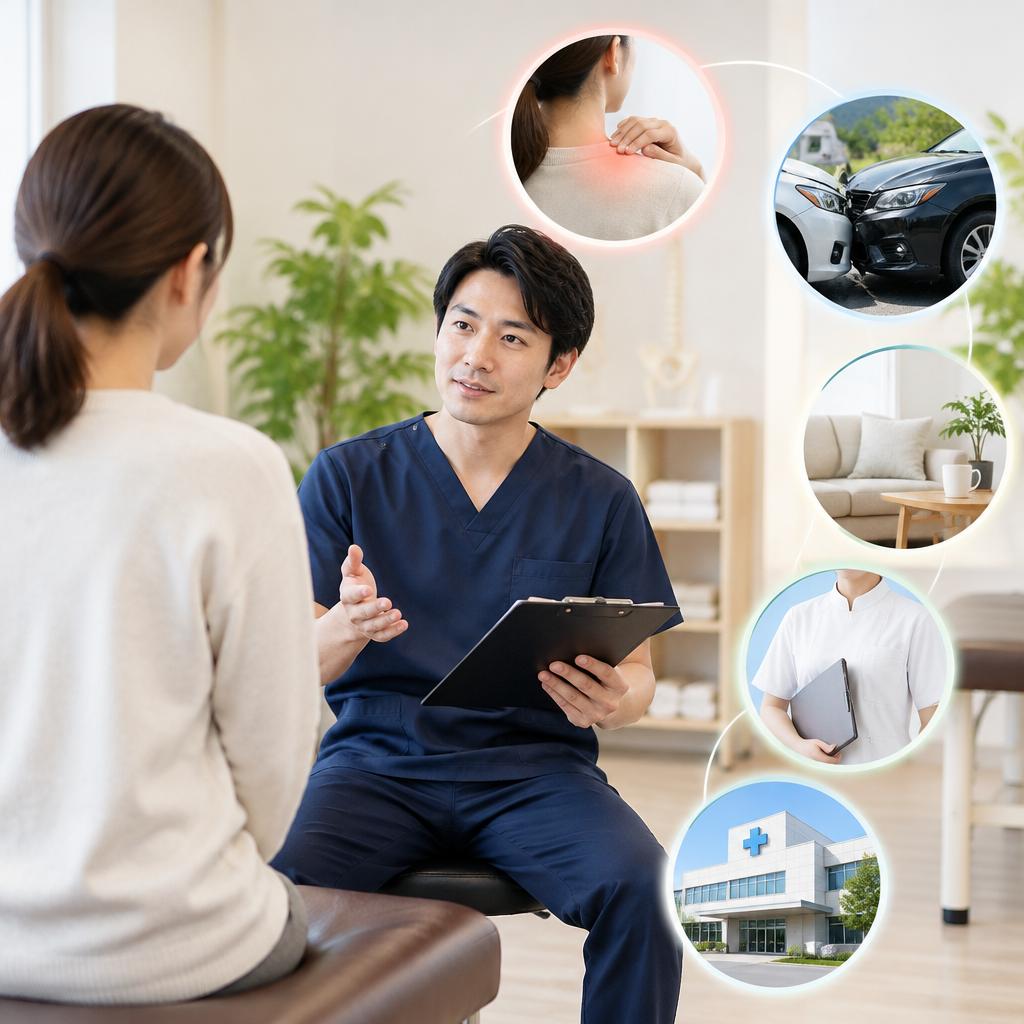 むち打ちの痛みは一人ひとり違う。丁寧な確認から始めるケア