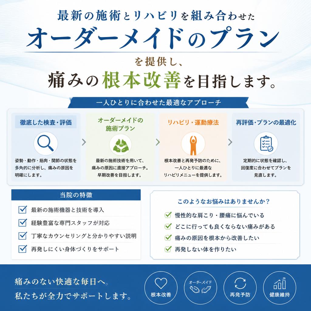 当院のリハビリ施術とは