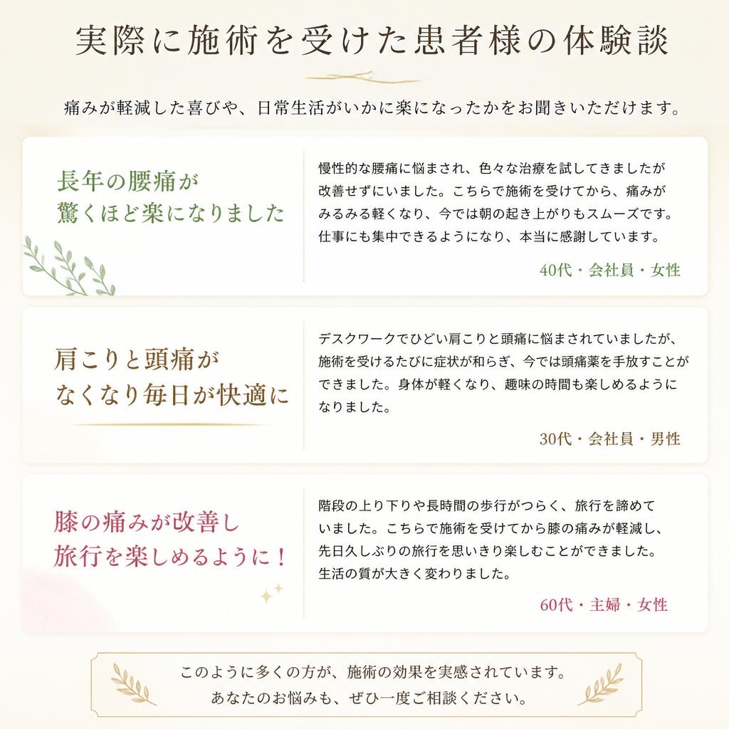 患者様の声