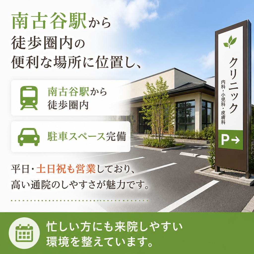 通いやすい立地と営業時間