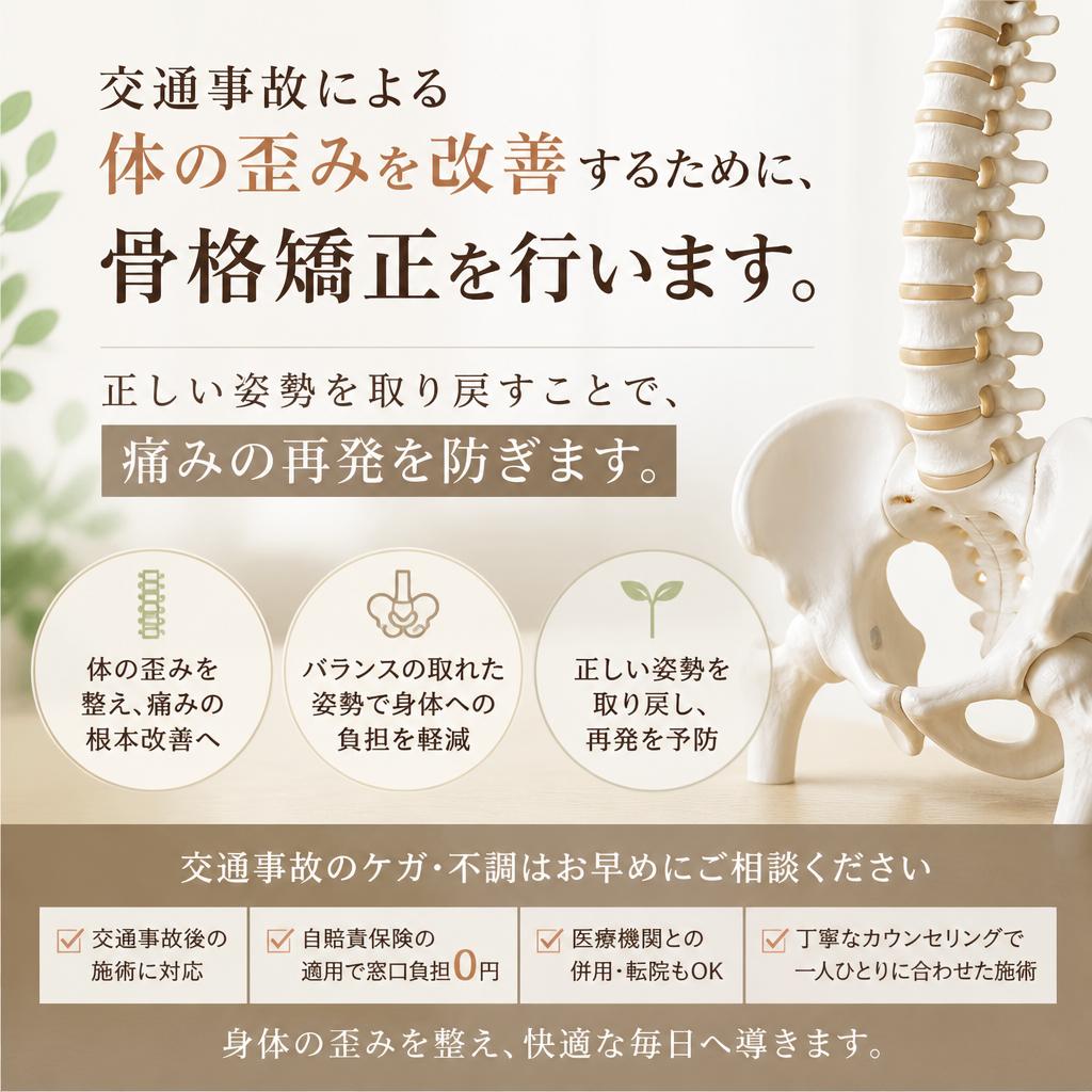 骨格矯正で体のバランスを整える