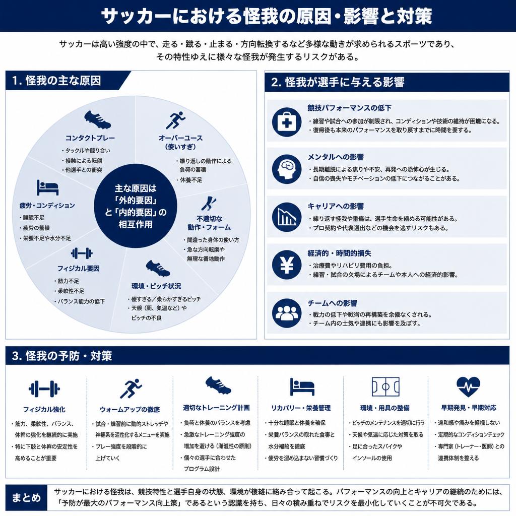 怪我の原因と影響