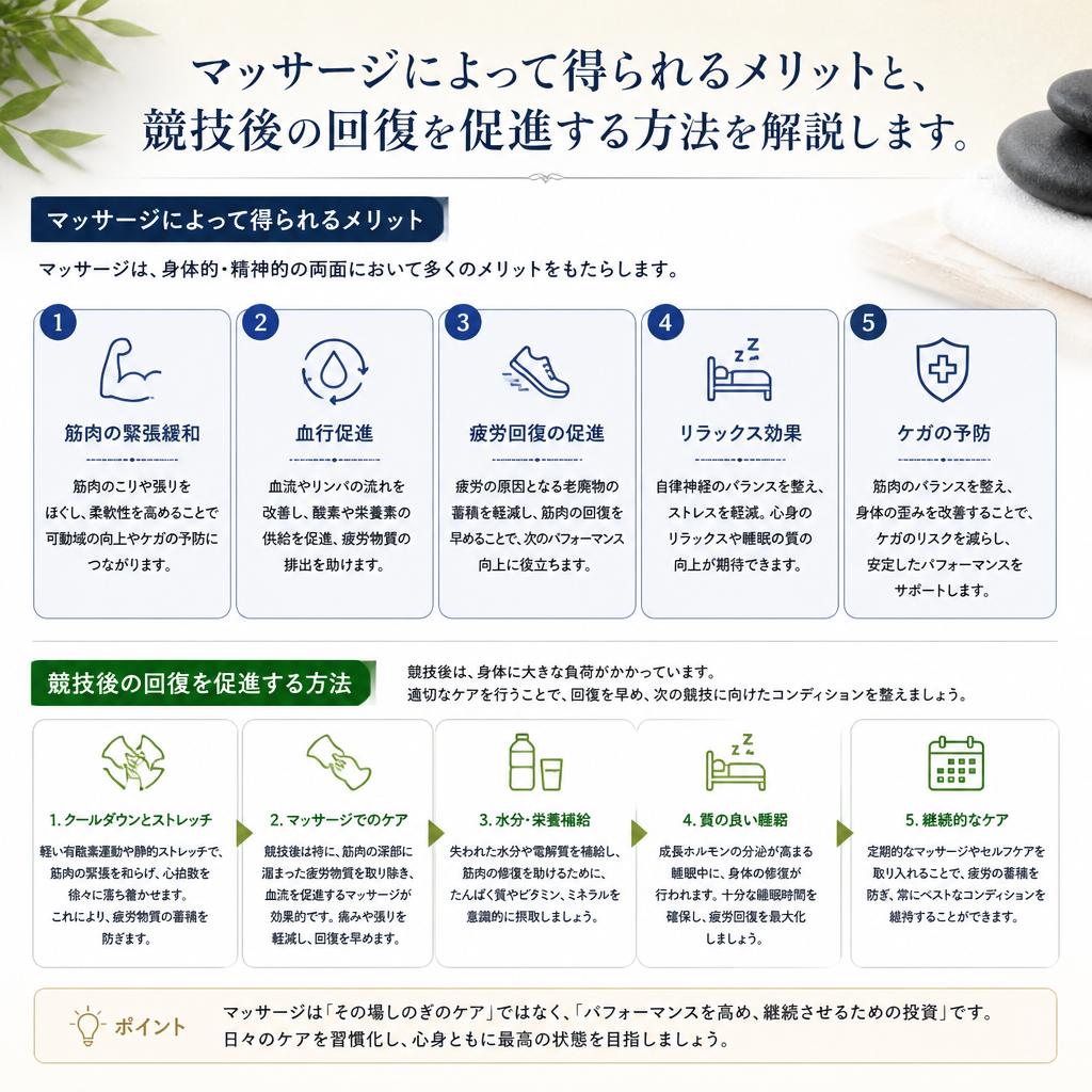 マッサージによるリカバリー