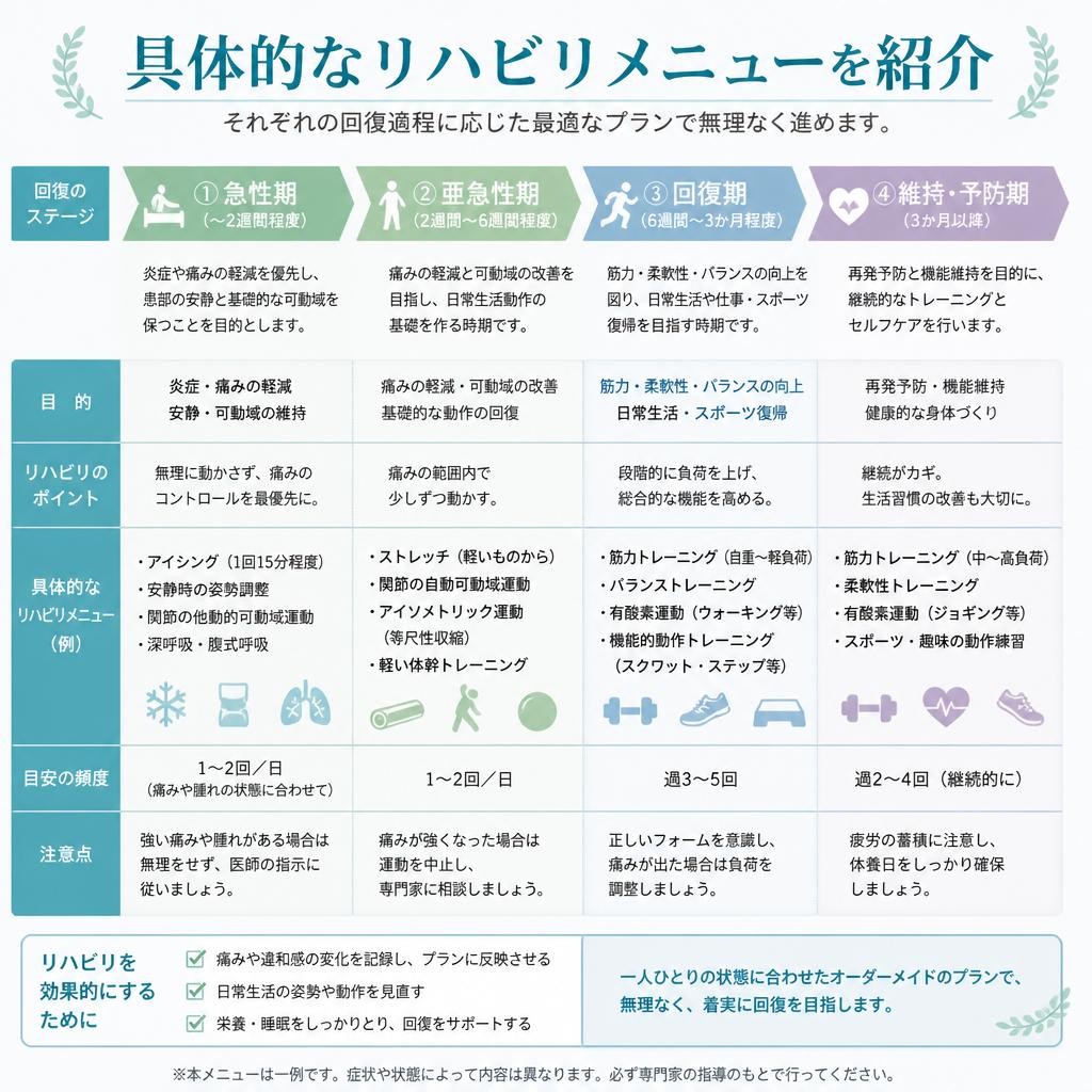 骨折後のリハビリプラン