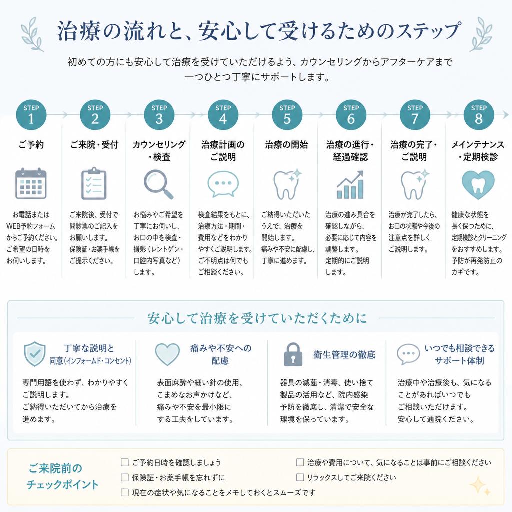 交通事故治療の流れ