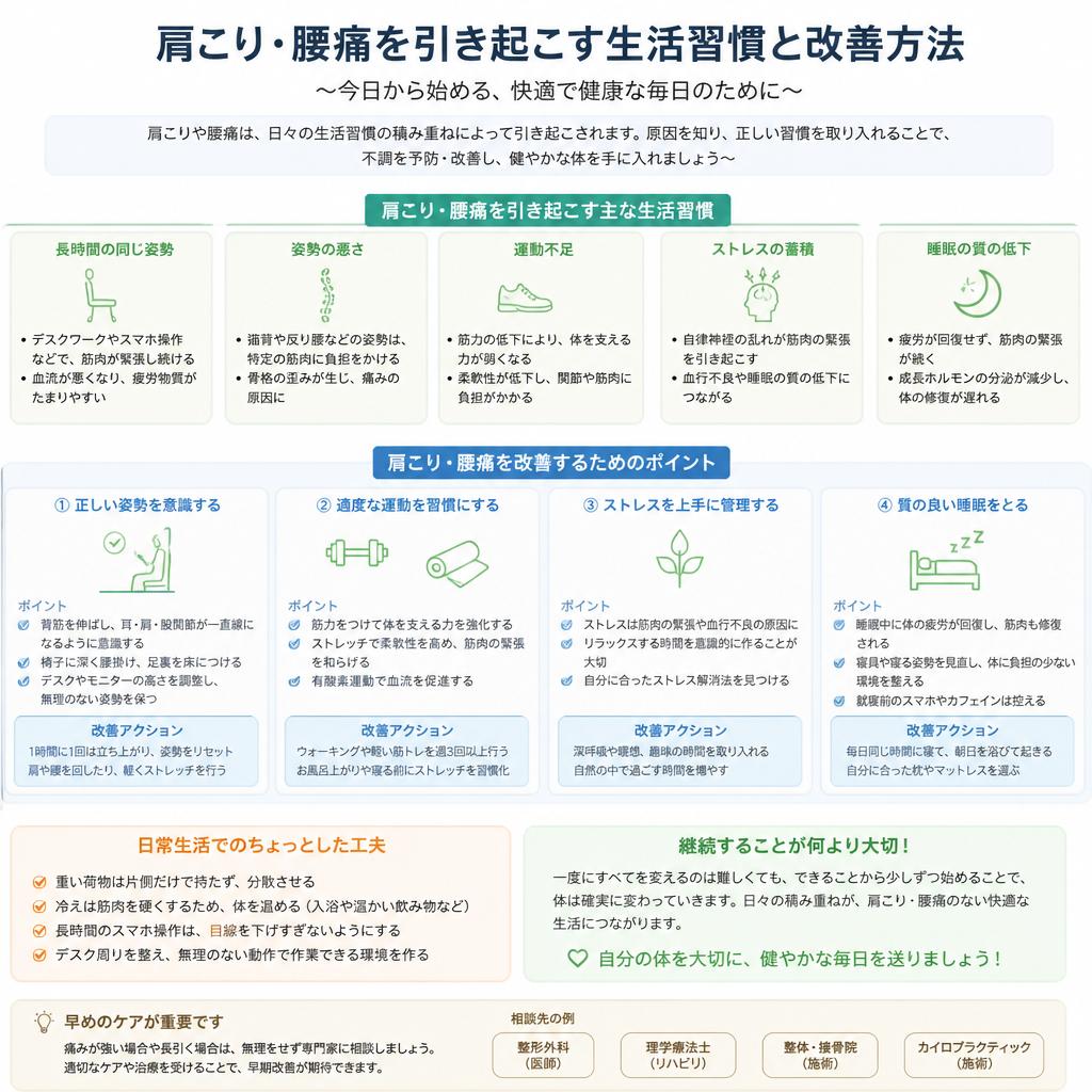 生活習慣を見直して健康を手に入れよう!