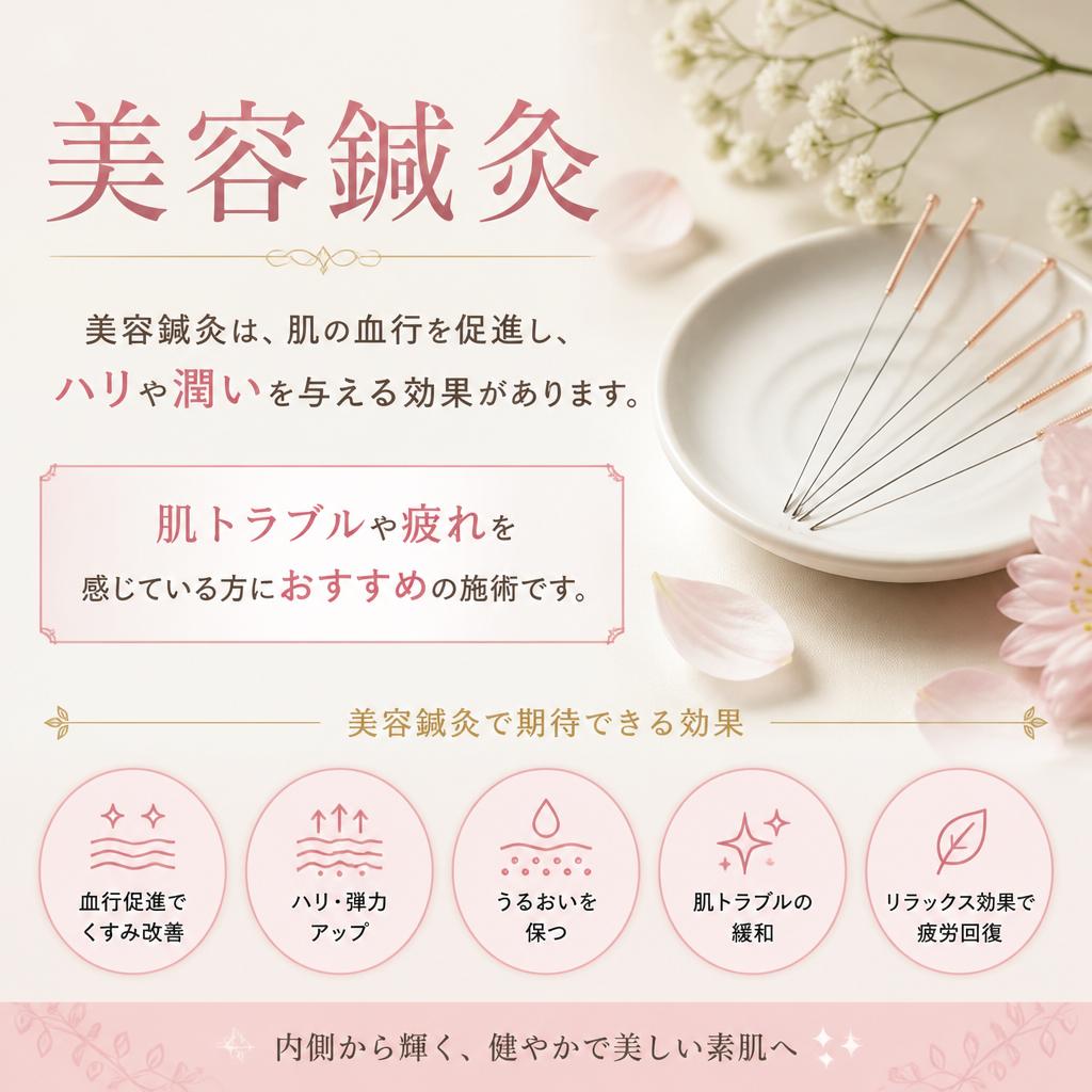 美容鍼灸：内面からのリフレッシュ