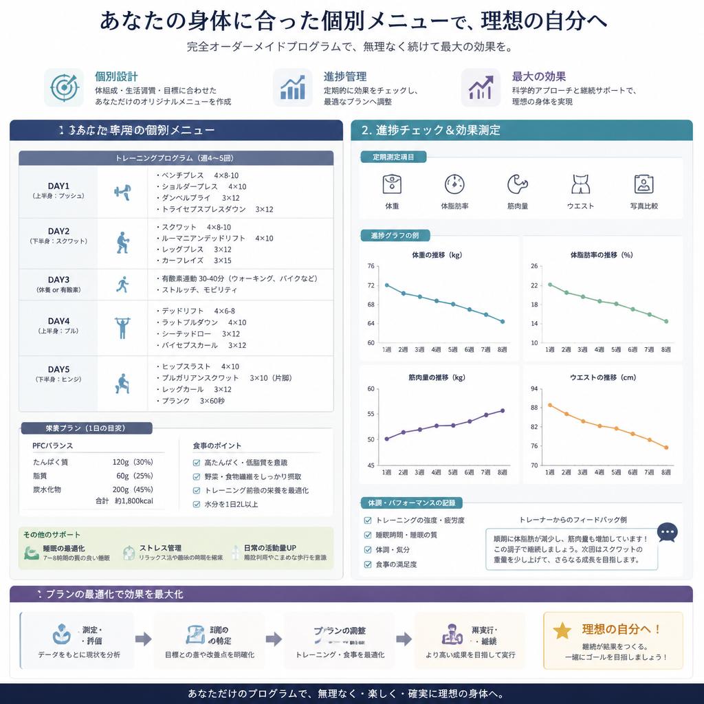 5. 成果が実感できるトレーニングプラン