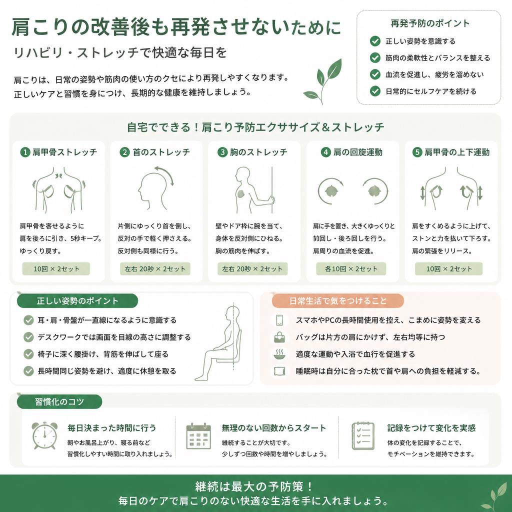 リハビリとストレッチで再発防止をサポート