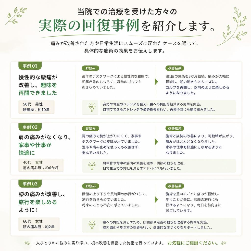 実際の回復事例