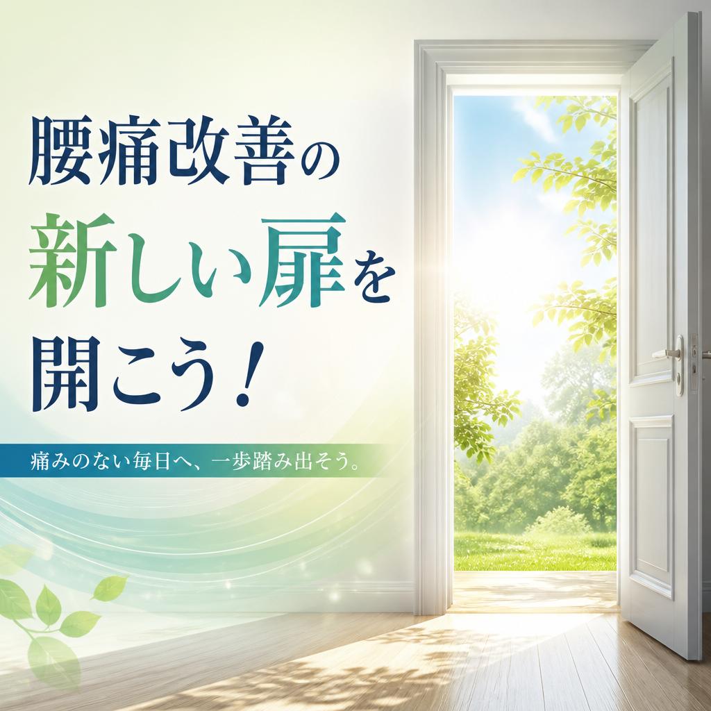 腰痛改善の新しい扉を開こう！