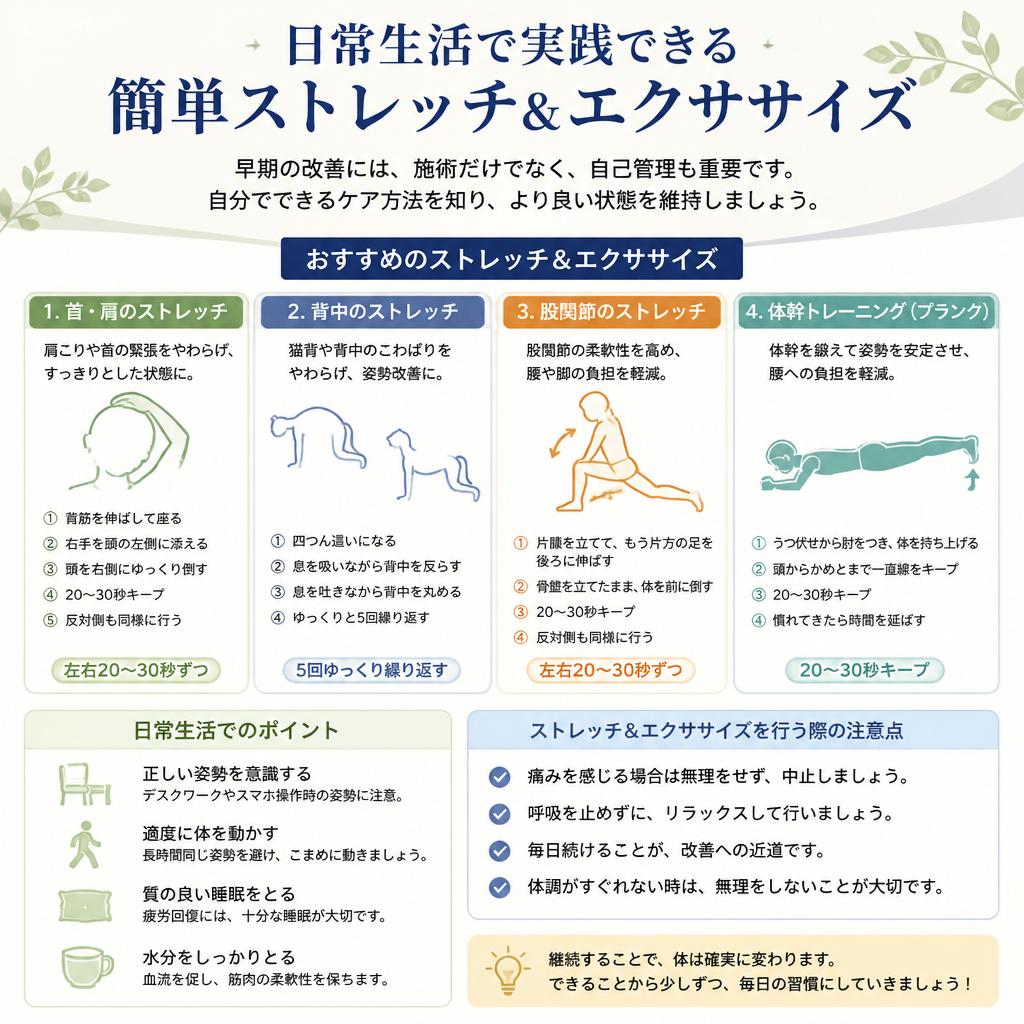 腰痛改善のためのセルフケア