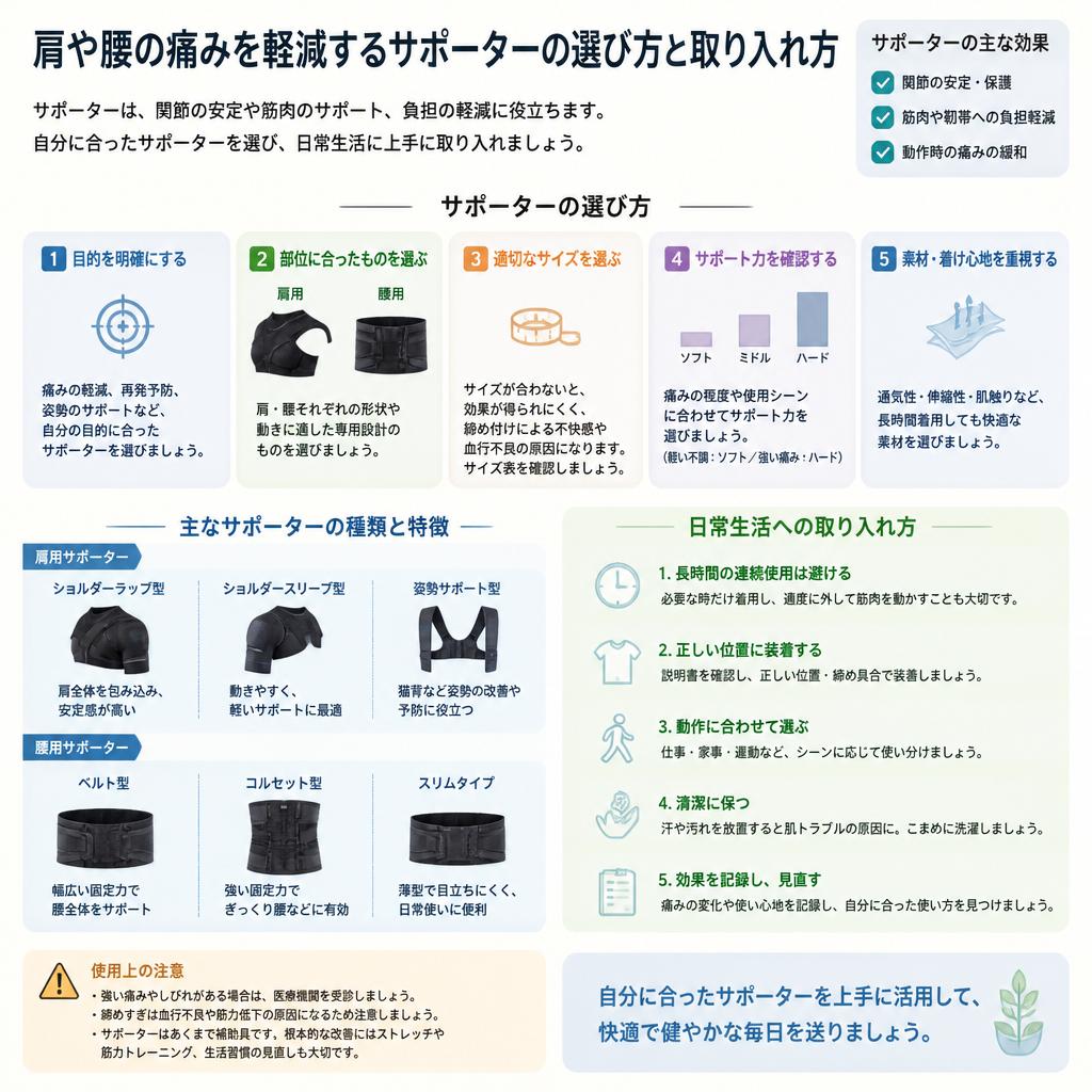 サポーターの効果的な活用法